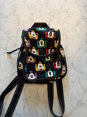 Mickey Mouse Mini canvas checkered Backpack